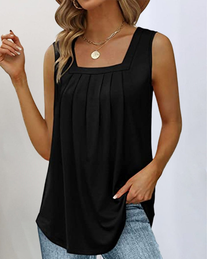 Women's Square Neck Sleeveless Top
