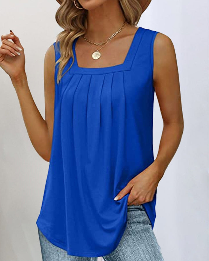 Women's Square Neck Sleeveless Top