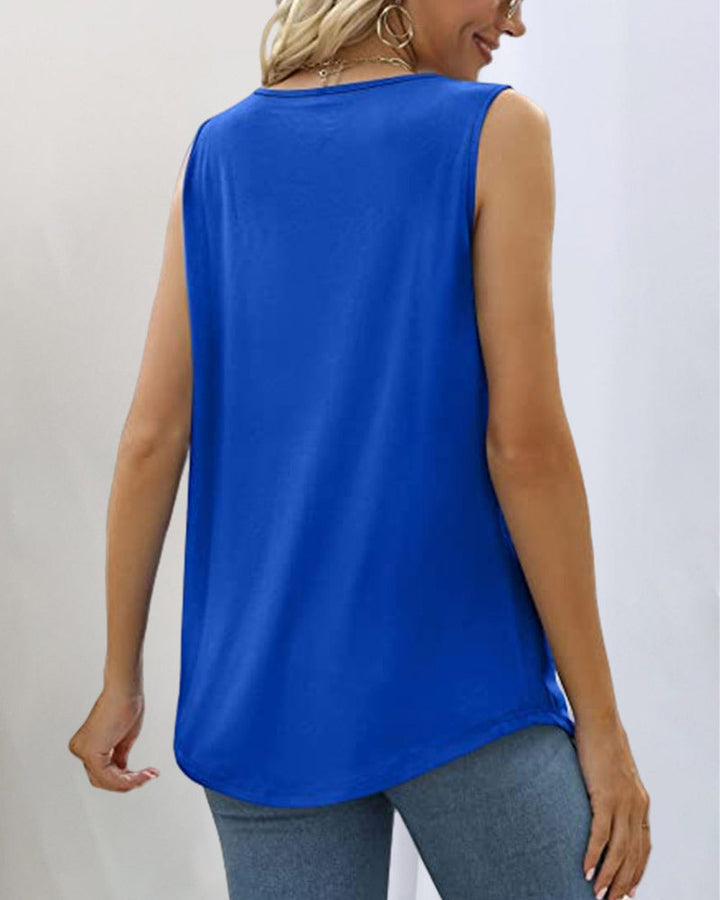 Women's Square Neck Sleeveless Top
