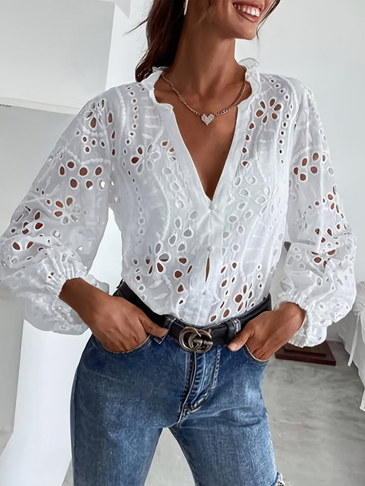 Women's Floral Long Sleeve Blouse