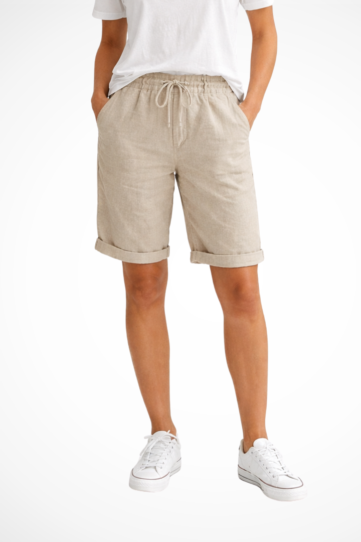 Mark | Men's Linen Capri Trousers Relaxed Fit