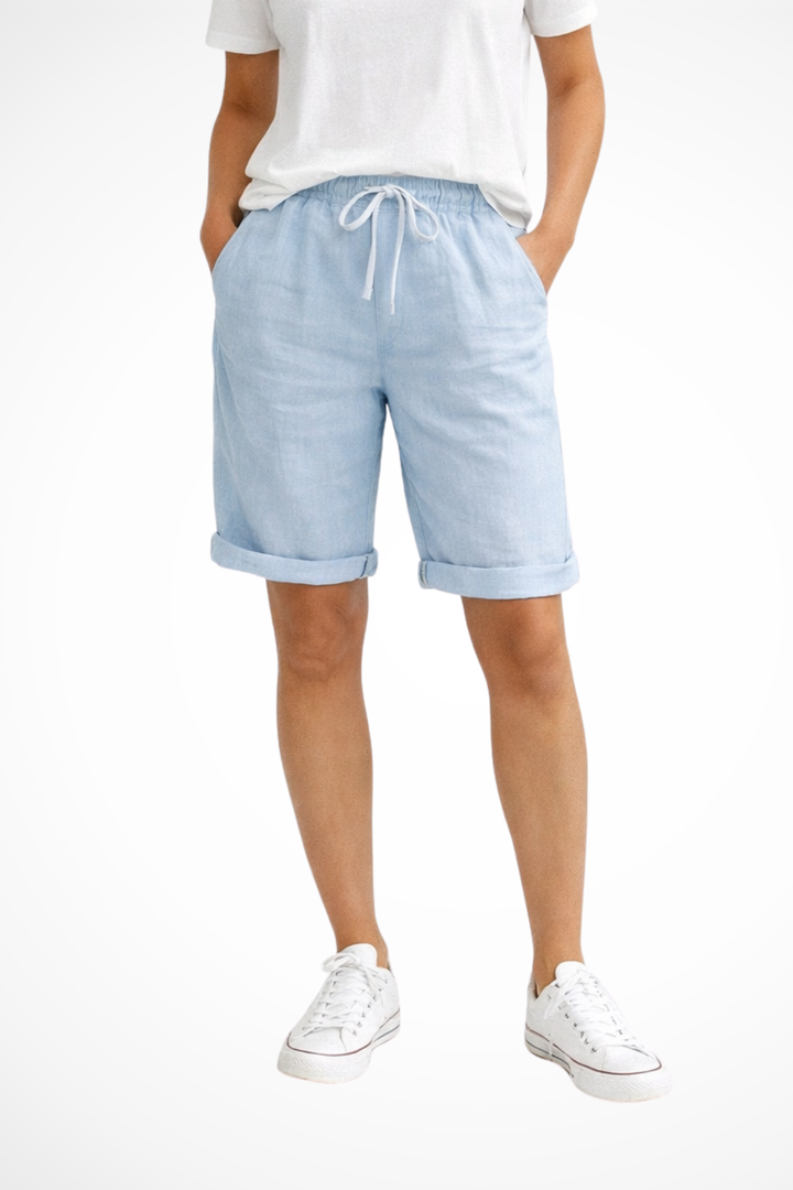 Mark | Men's Linen Capri Trousers Relaxed Fit