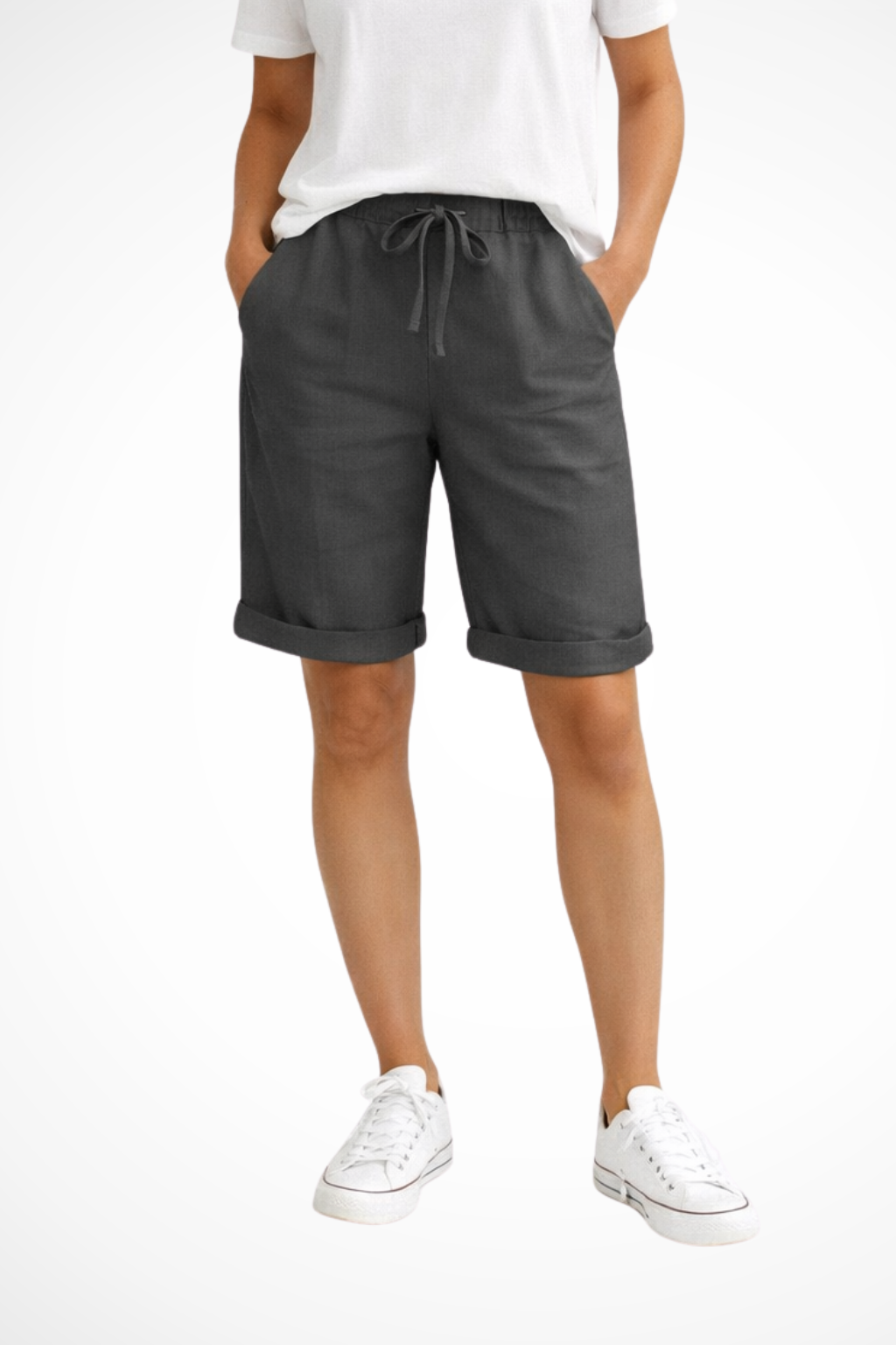 Mark | Men's Linen Capri Trousers Relaxed Fit