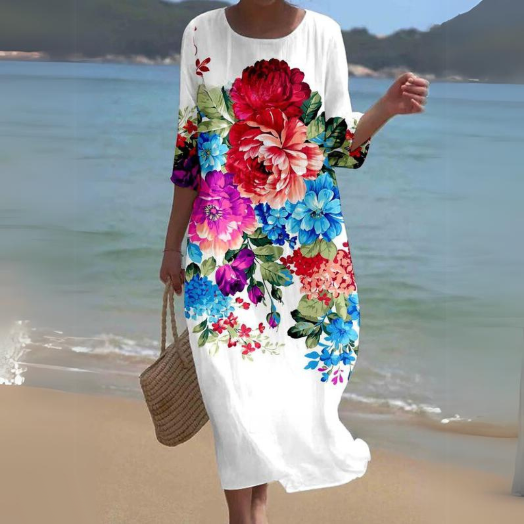 Floral Midi Dress for Women