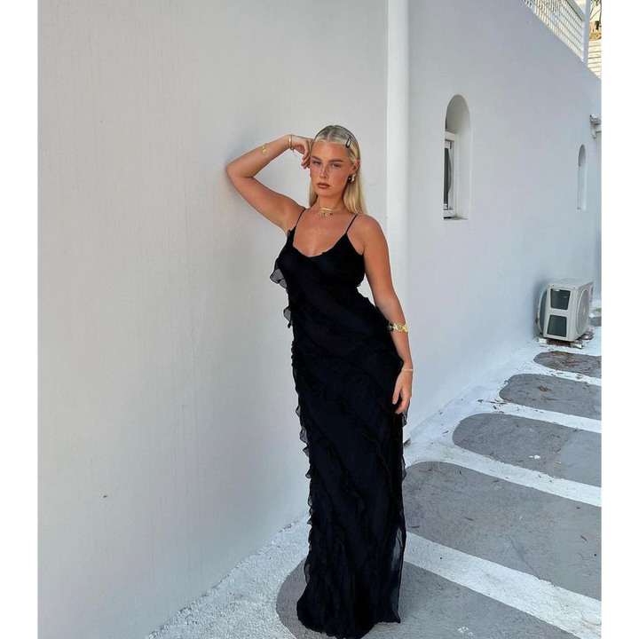 Ruffled Maxi Dress For Women