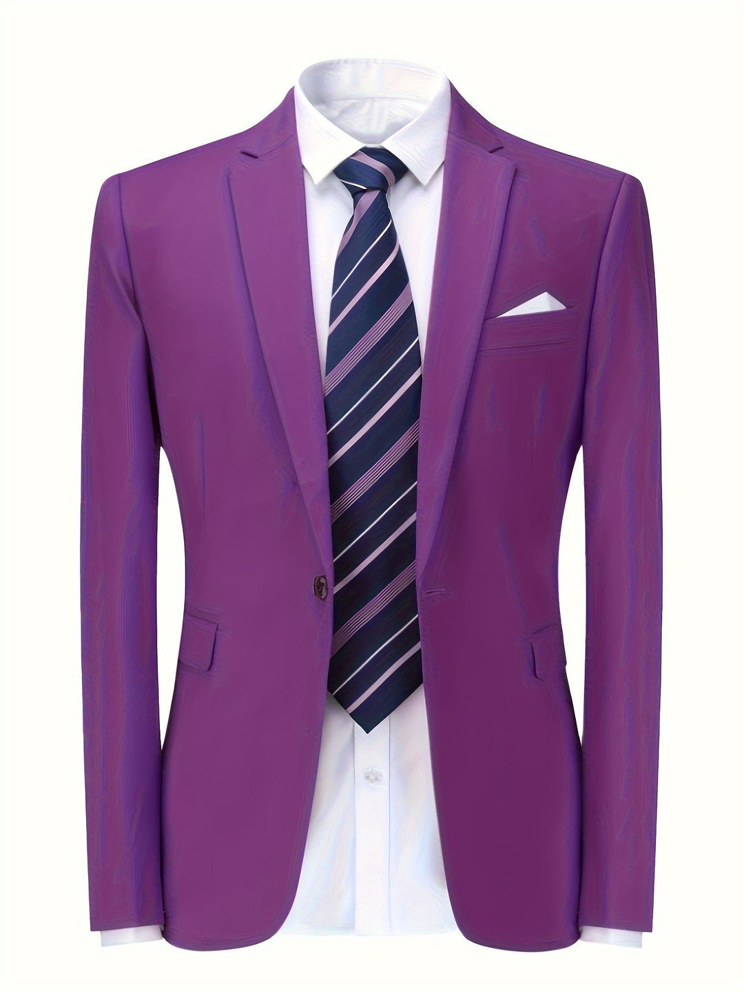 Classic Business Blazer with Structured Silhouette for Men