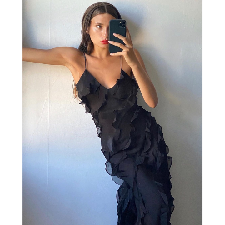 Ruffled Maxi Dress For Women