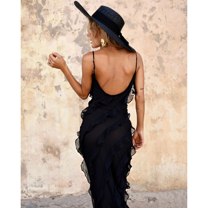 Ruffled Maxi Dress For Women