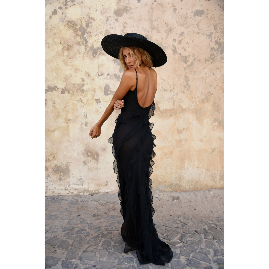 Ruffled Maxi Dress For Women