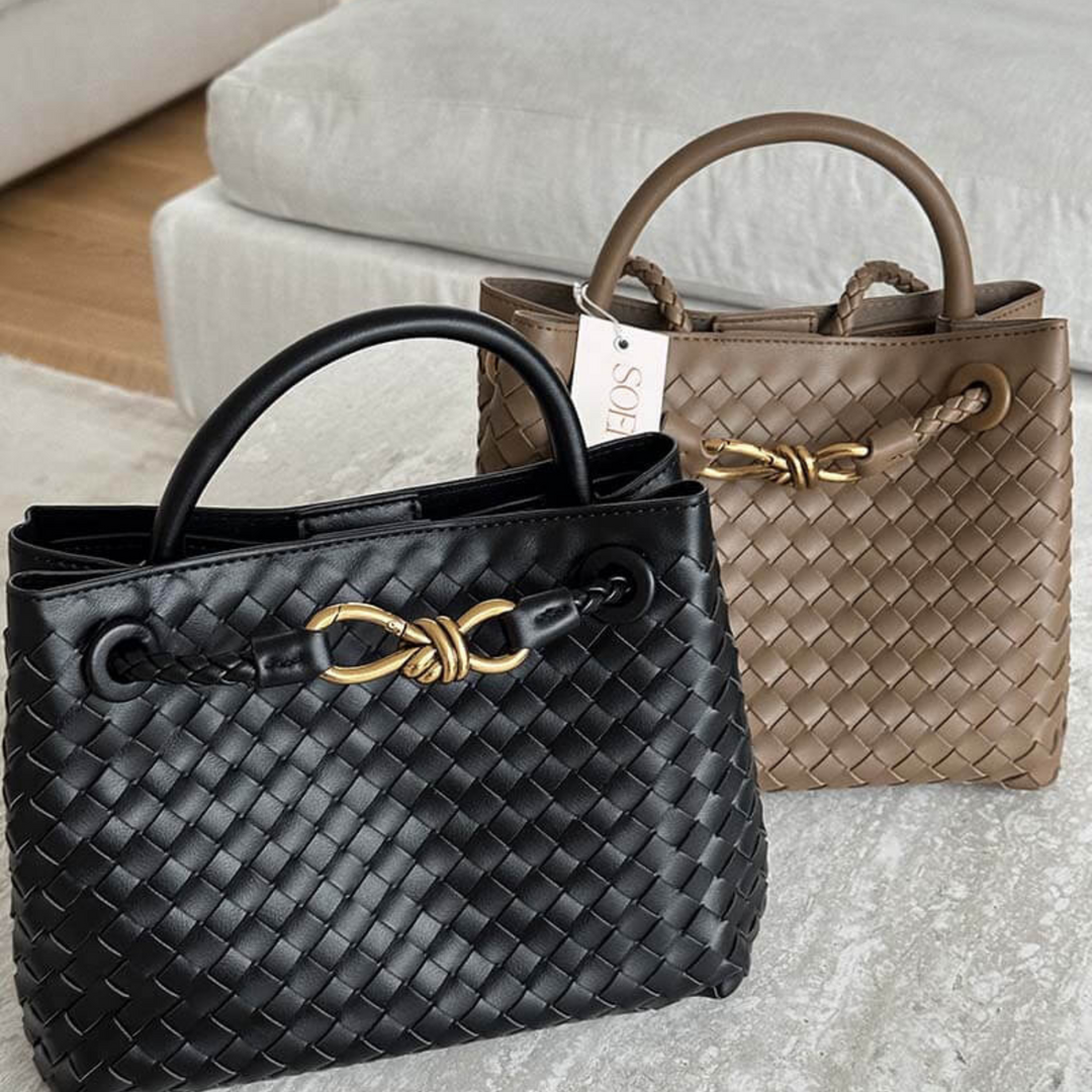 Women's Woven Top Handle Bag | Elegant and Eco-Friendly Design
