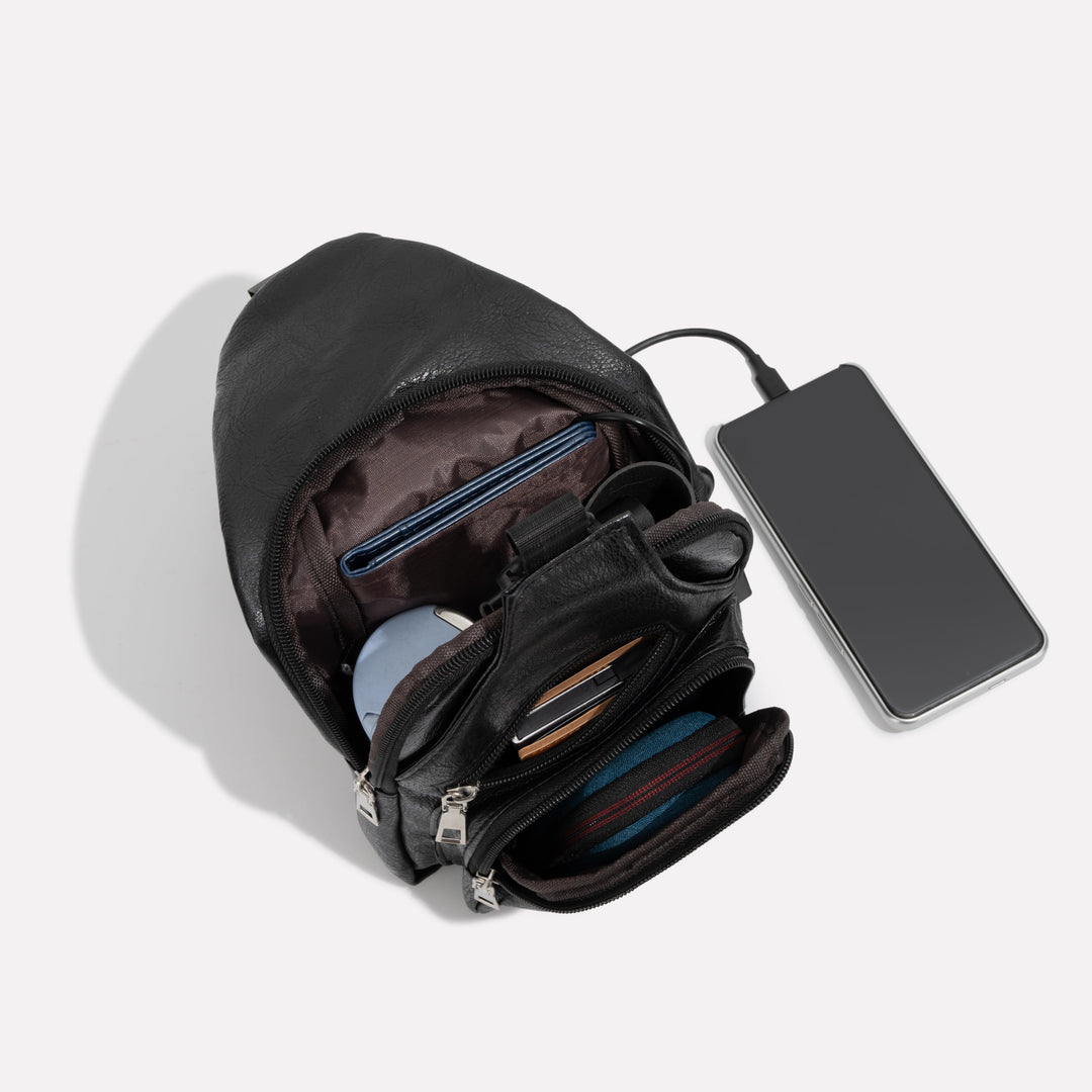 Classy Leather Anti-Theft Crossbody Bag 2