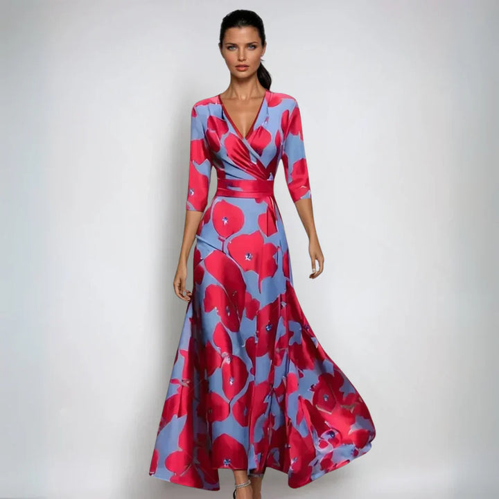 Floral Wrap Dress for Women