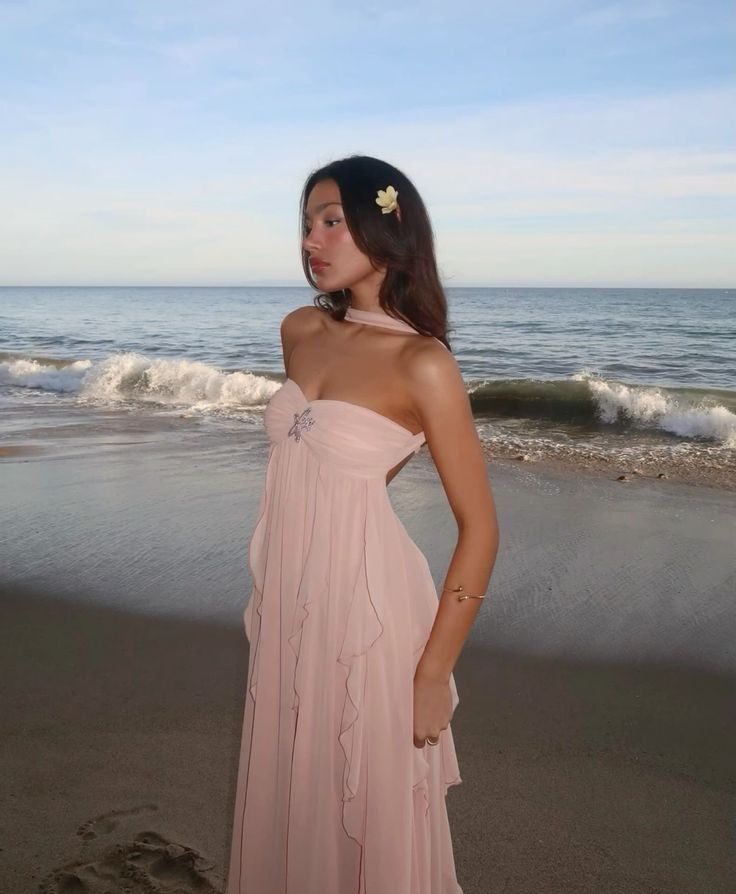 Women's Maxi Dress | Ruffle Strapless Summer Dress 1