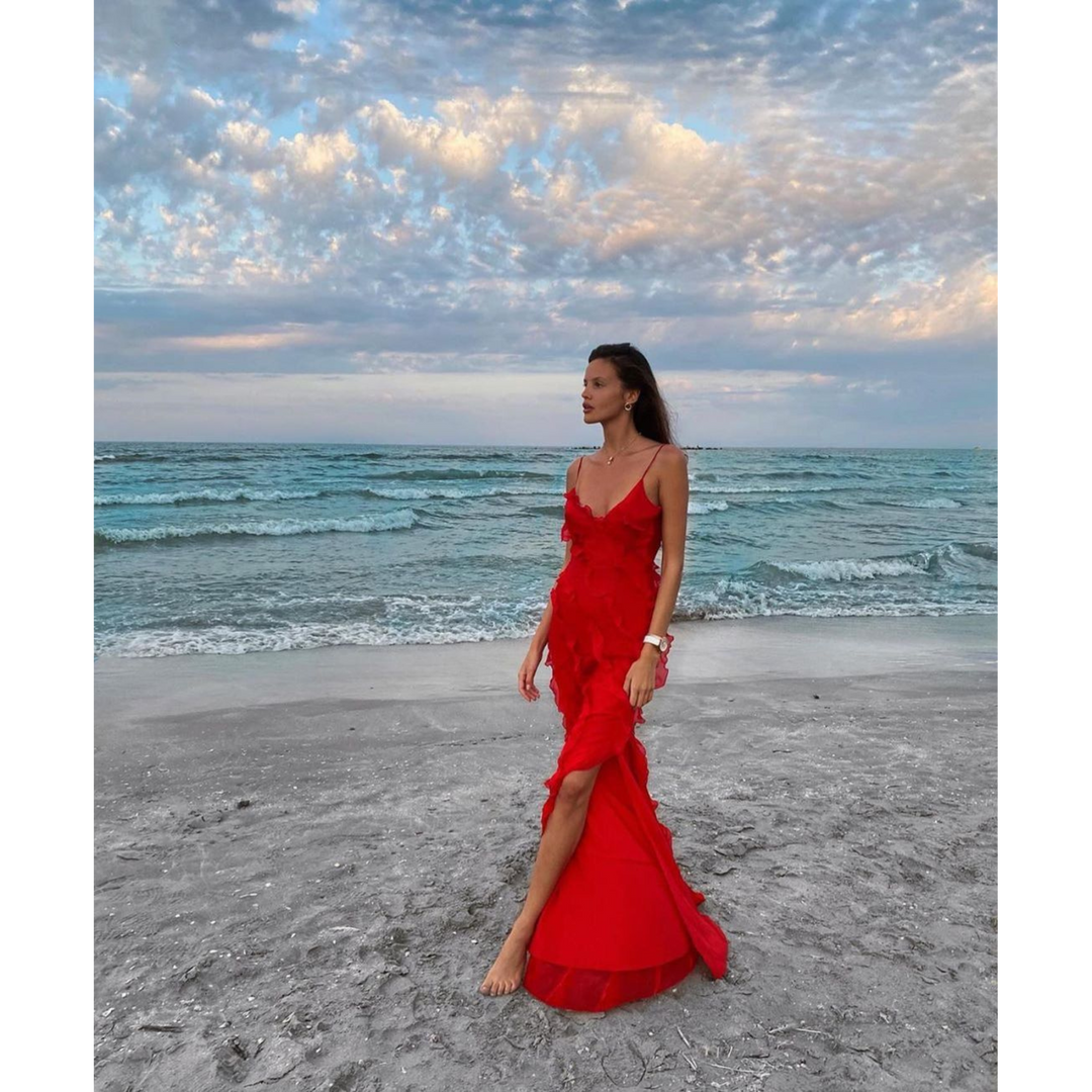 Ruffled Maxi Dress For Women