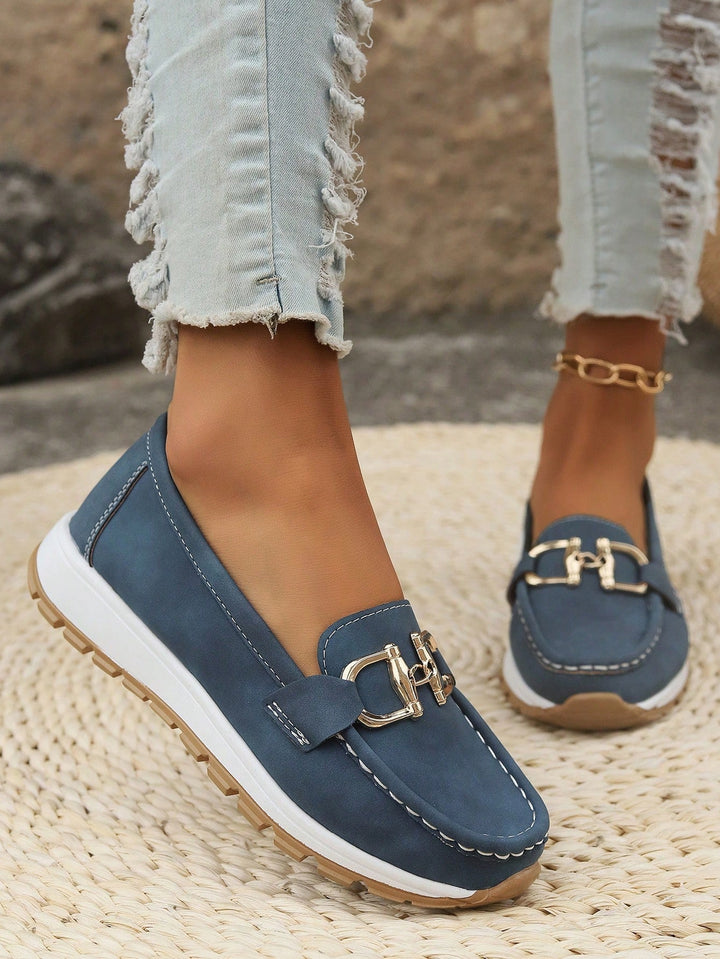 Flat Buckle Loafers for Women