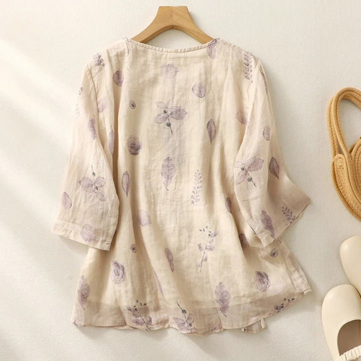Women's Floral Relaxed Blouse