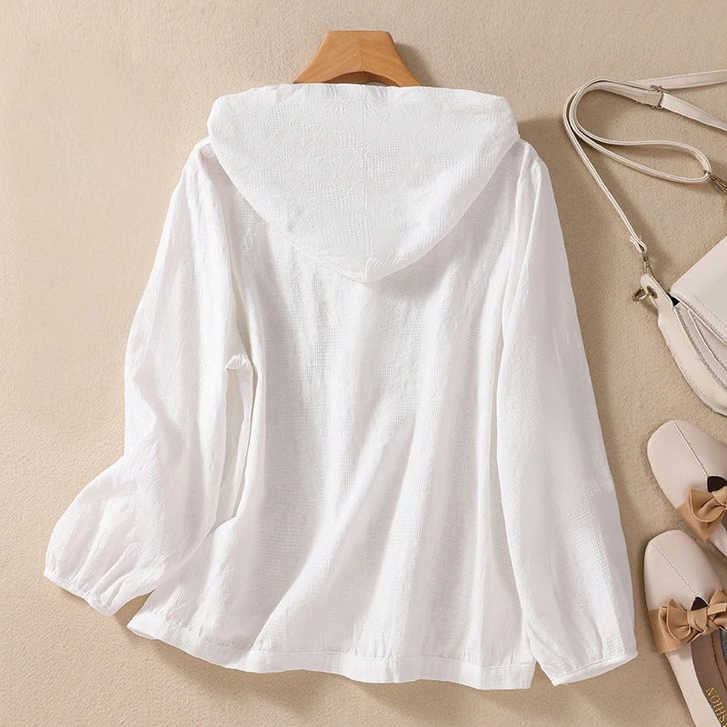 Women's Hooded Casual Shirt