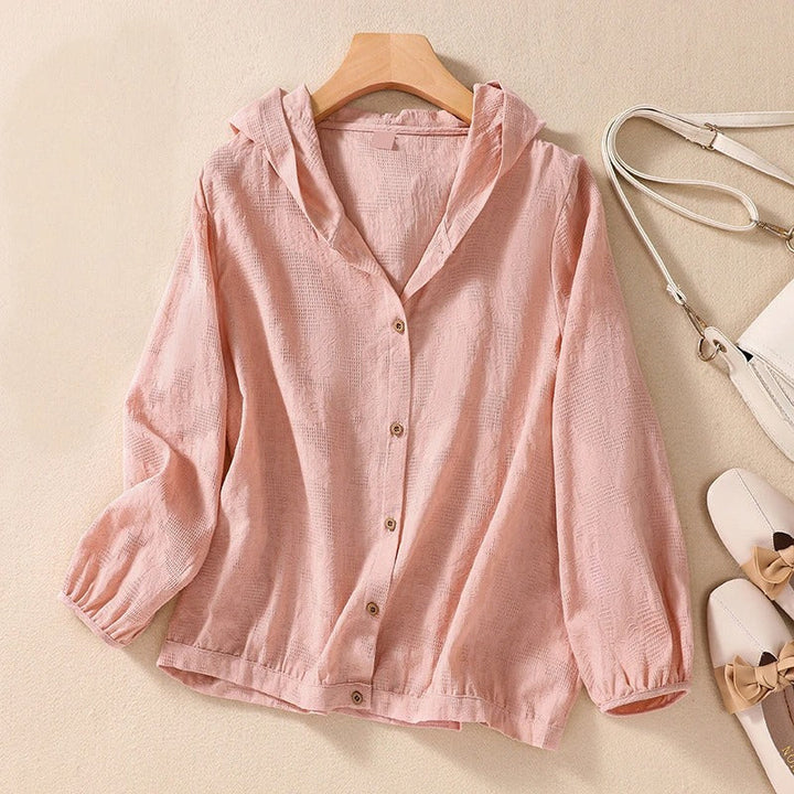 Women's Hooded Casual Shirt