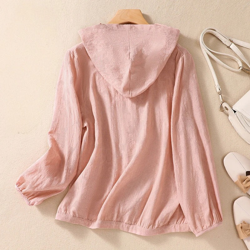 Women's Hooded Casual Shirt