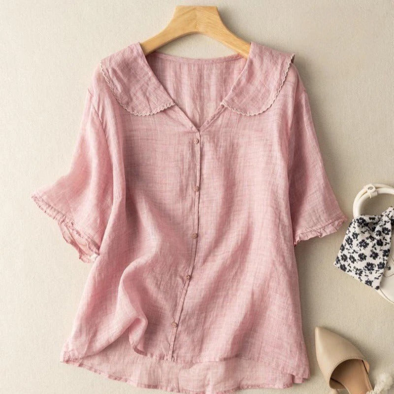 Women's Button Blouse Vintage Style