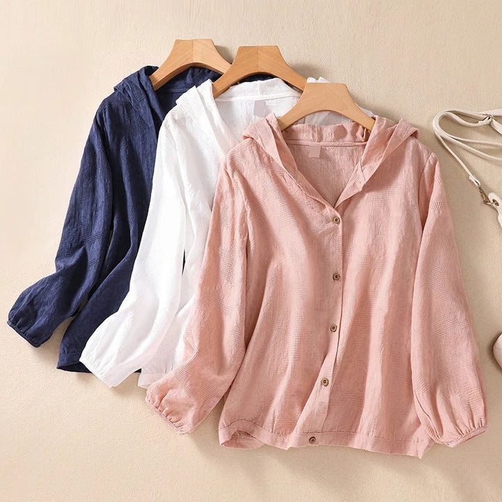 Women's Hooded Casual Shirt