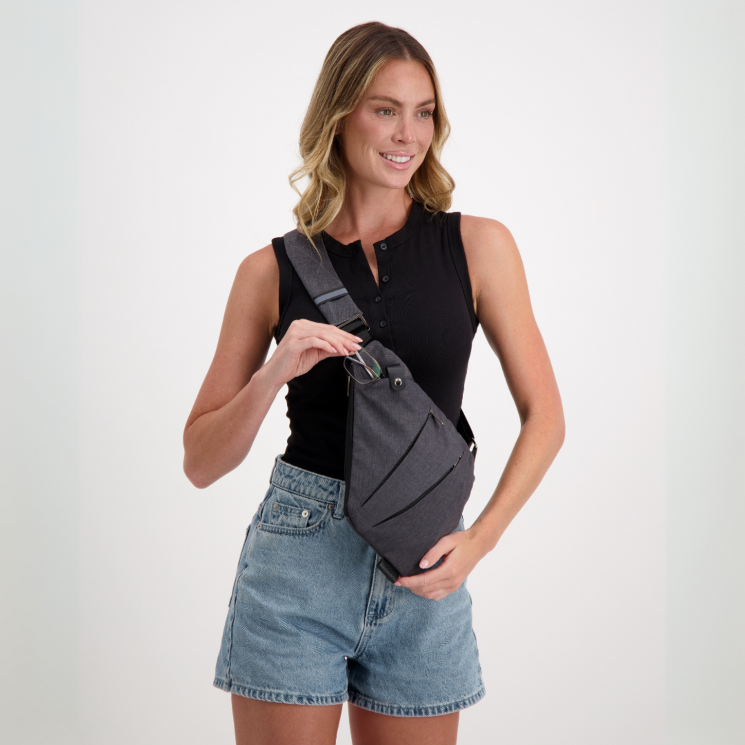 Anti-Theft Crossbody Sling Bag | RFID Protected and Slash-Resistant