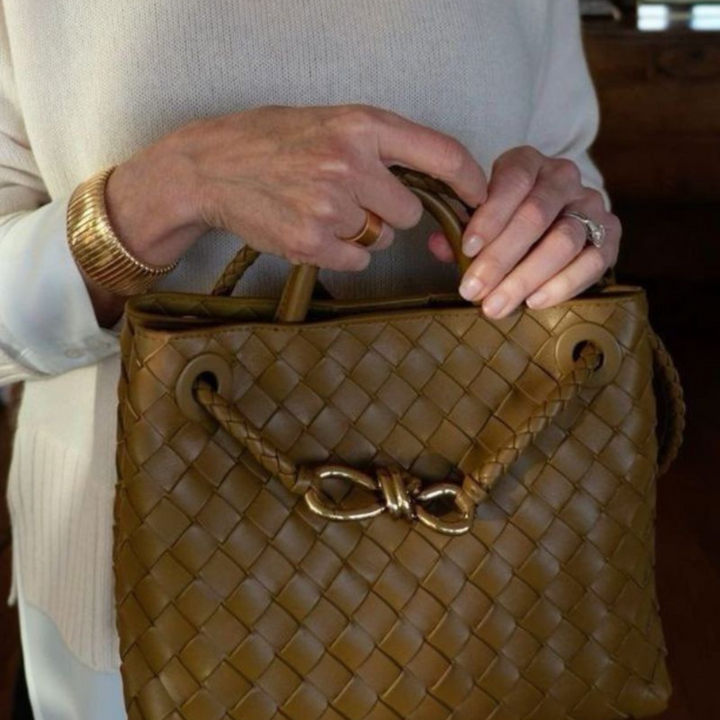 Women's Woven Top Handle Bag | Elegant and Eco-Friendly Design
