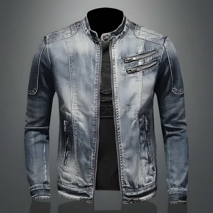 Retro Style Jacket with Classic Button Detail for Men