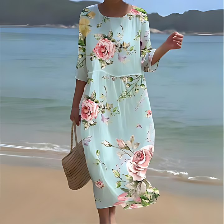 Floral Midi Dress for Women