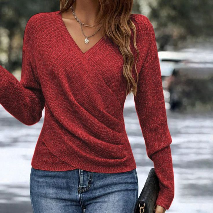 Women's Wrap Front Sweater