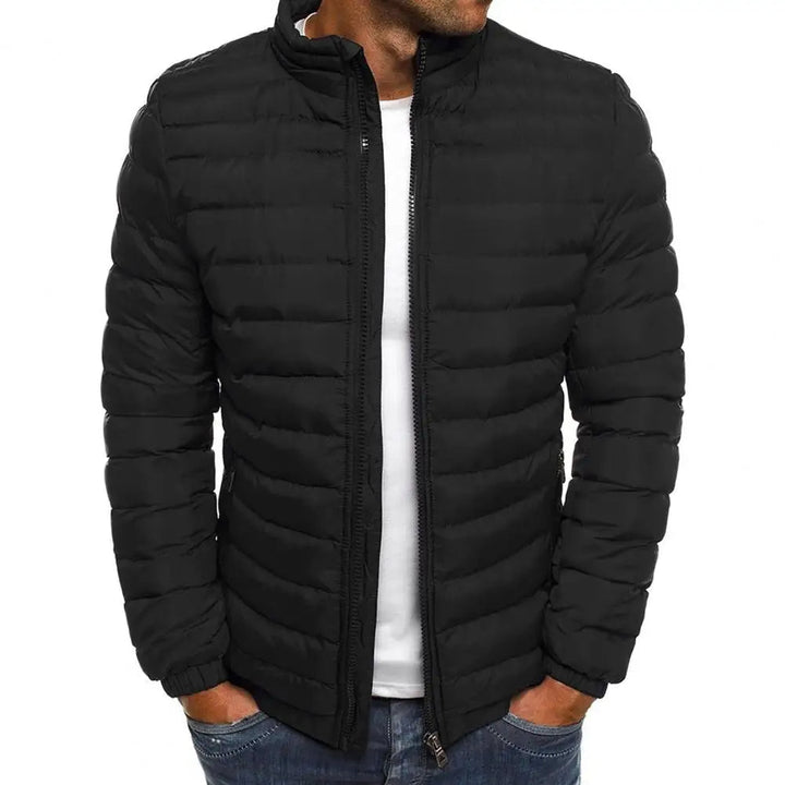 Winter Puffer Jacket with Hooded Design for Men
