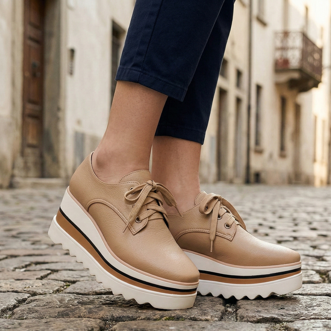 Matilda | Women's Platform Oxford Shoes Lace Up