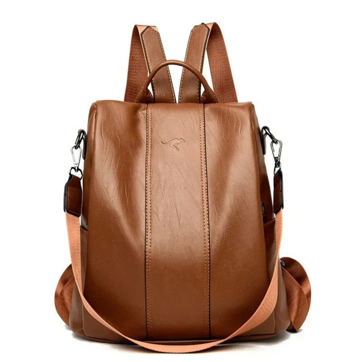 Women’s Anti-Theft Leather Backpack | Secure and Stylish Travel Bag