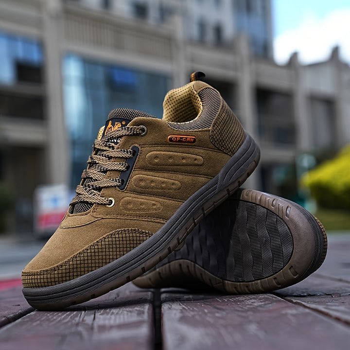 Lace Up Hiking Shoes with Structured Design for Men