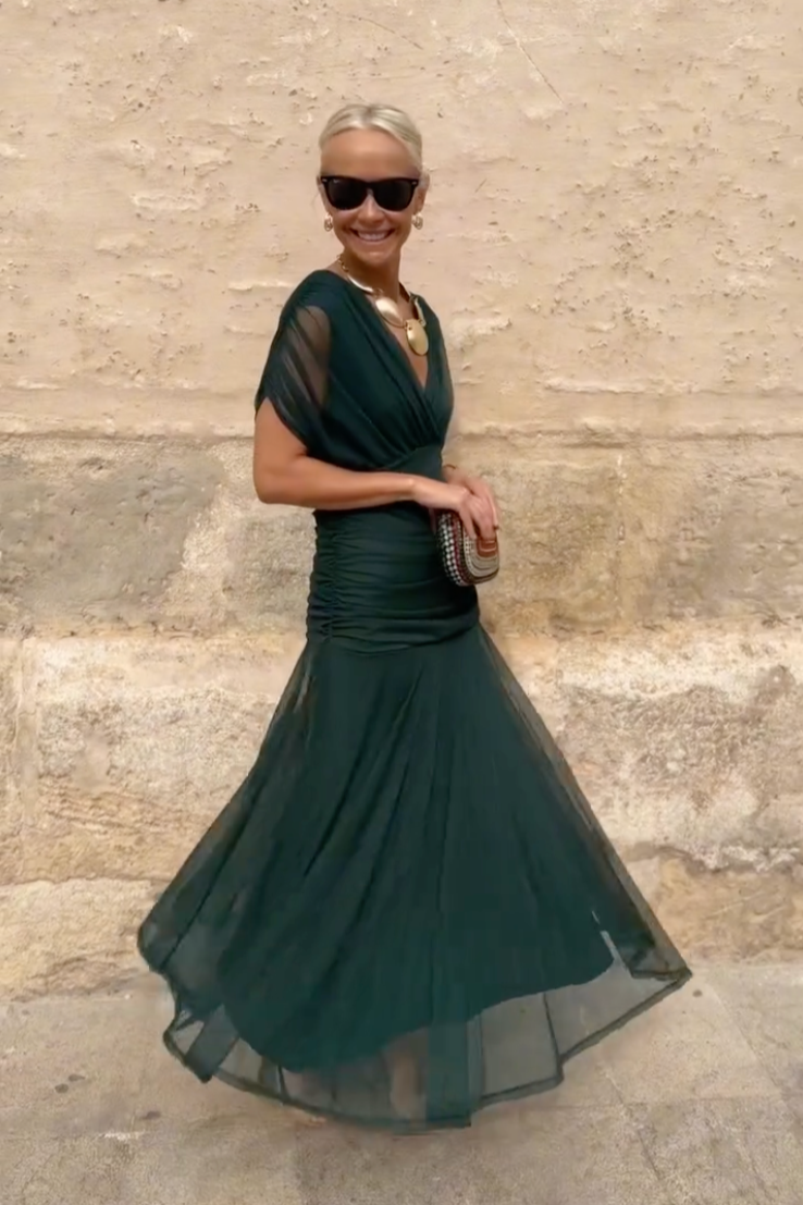 Women's Celebration V-Neck Maxi Dress