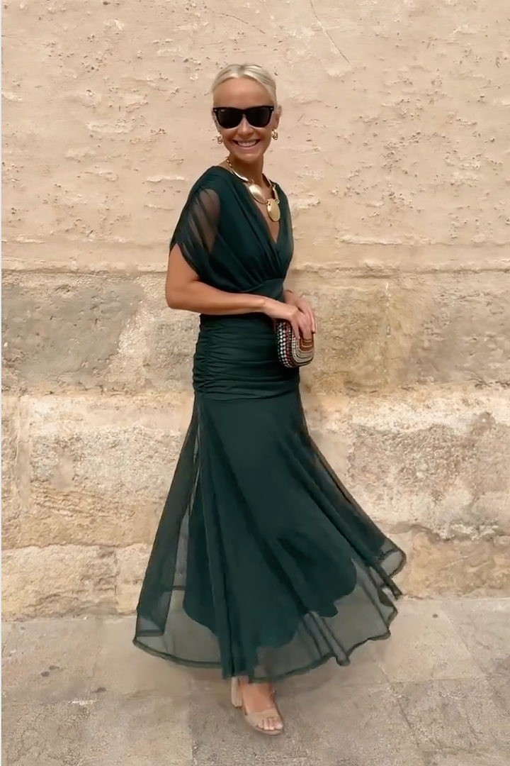 Women's Celebration V-Neck Maxi Dress