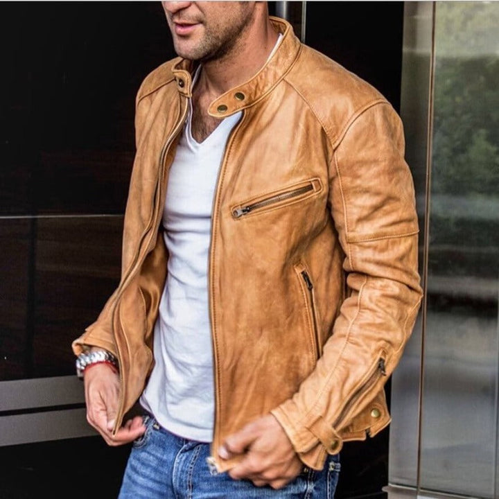 Versatile Zip Jacket with Clean Design and Multiple Pockets for Men