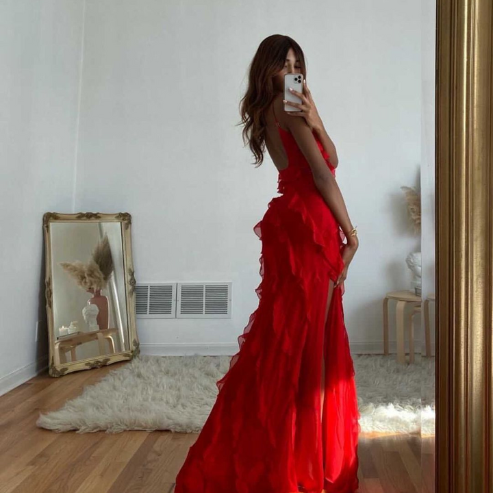 Ruffled Maxi Dress For Women