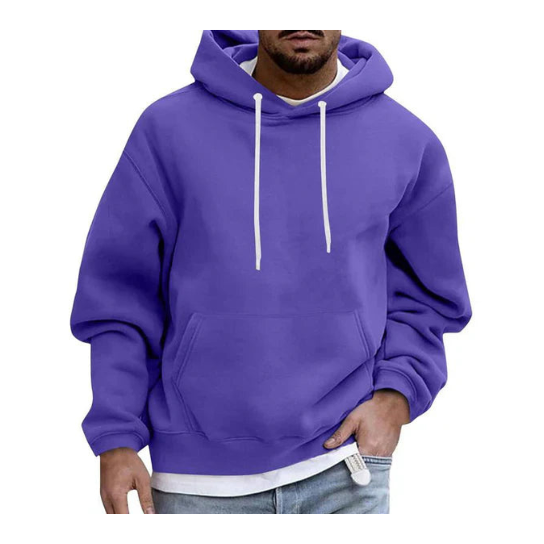 Casual Winter Hoodie with Relaxed Fit for Men