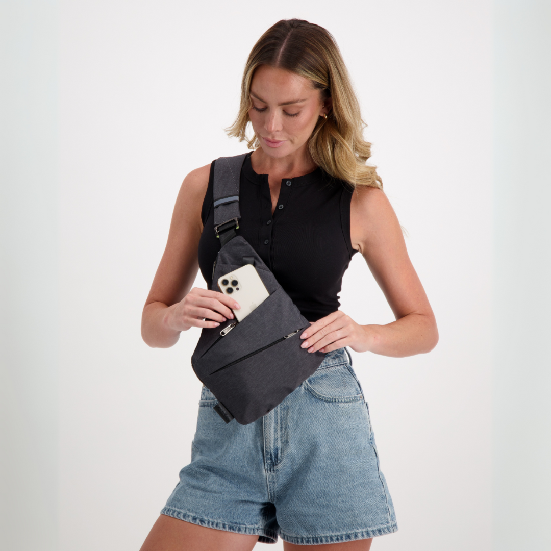 Anti-Theft Crossbody Sling Bag | RFID Protected and Slash-Resistant