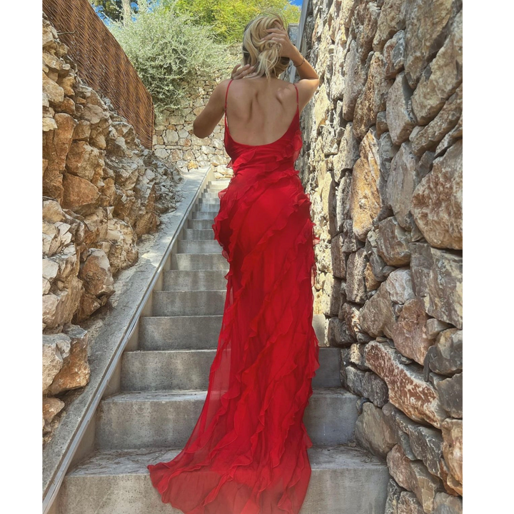 Ruffled Maxi Dress For Women