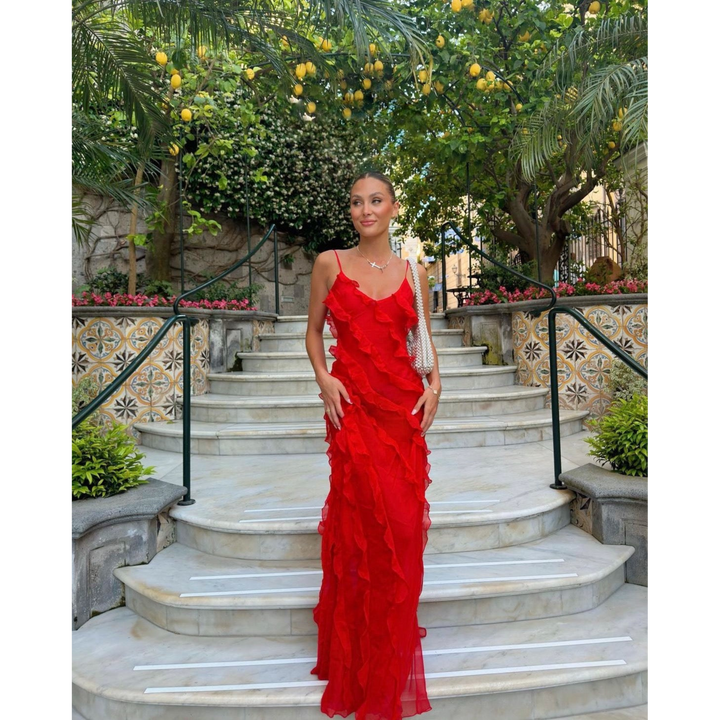 Ruffled Maxi Dress For Women