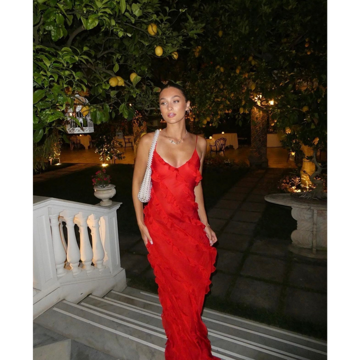 Ruffled Maxi Dress For Women