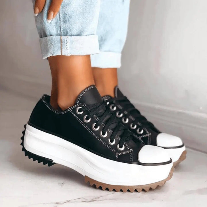 Platform Canvas Style Sneakers for Women