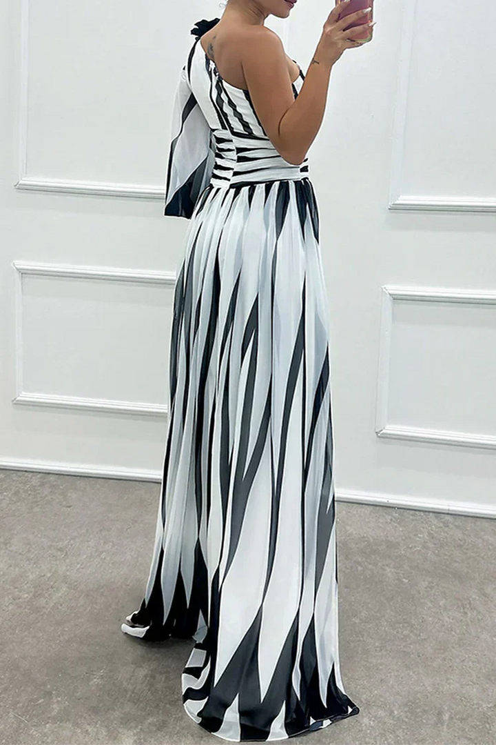 Women's Asymmetric Wedding Guest Maxi Dress