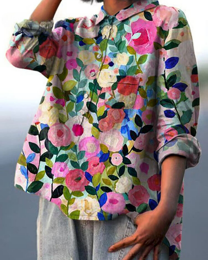Women's Blooming Floral Everyday Blouse