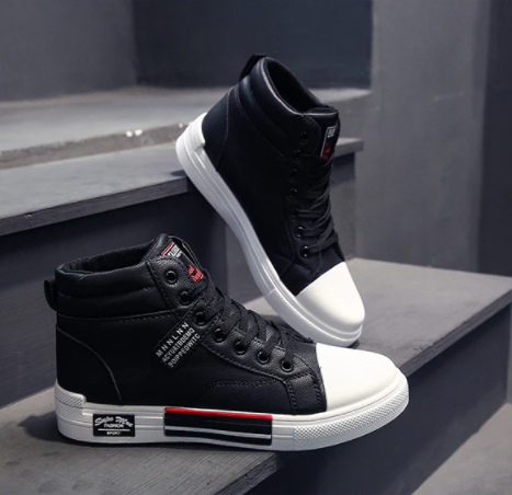 Shoes High Top Lace Up Design for Men