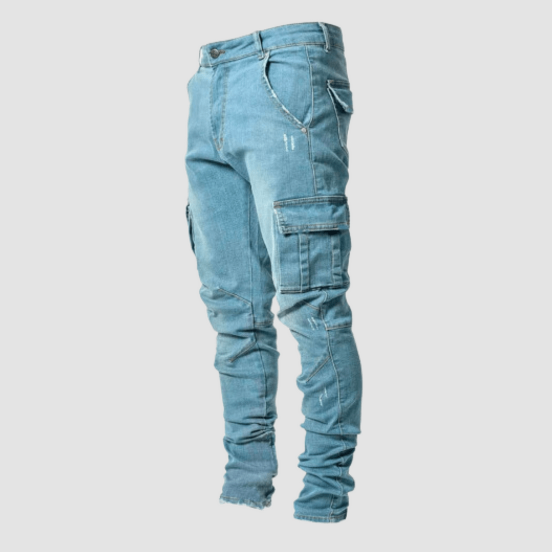 Men Stretch Cargo Jeans