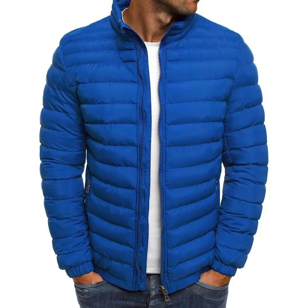 Winter Puffer Jacket with Hooded Design for Men