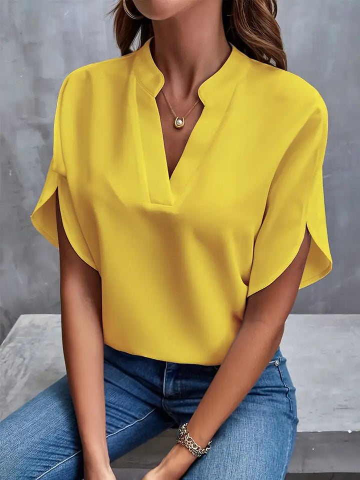 V Neck Blouse for Women